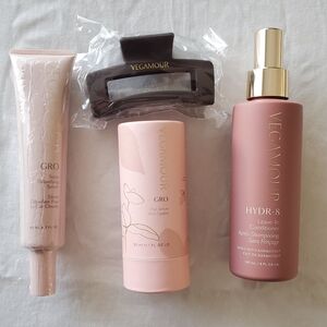 NWT Vegamour Hair Care GRO (1) Hair Serum, (1) Detox Serum (1) HYDR8 Conditioner